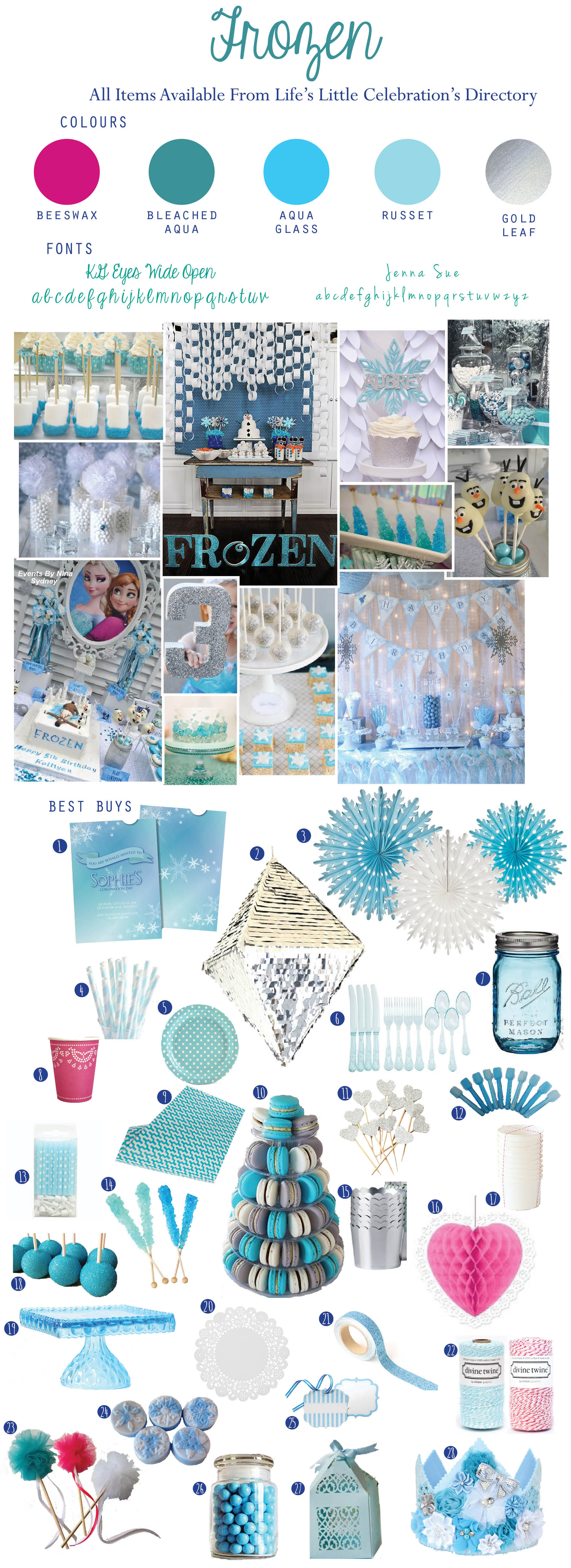 LSS Frozen Theme Branding Board VERTICAL 300dpi