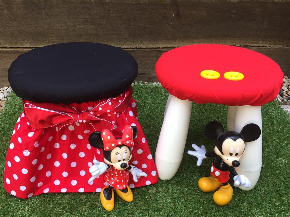 Mickey and Minnie kids stool for hire - Enchanted Party Hire (Qld)
