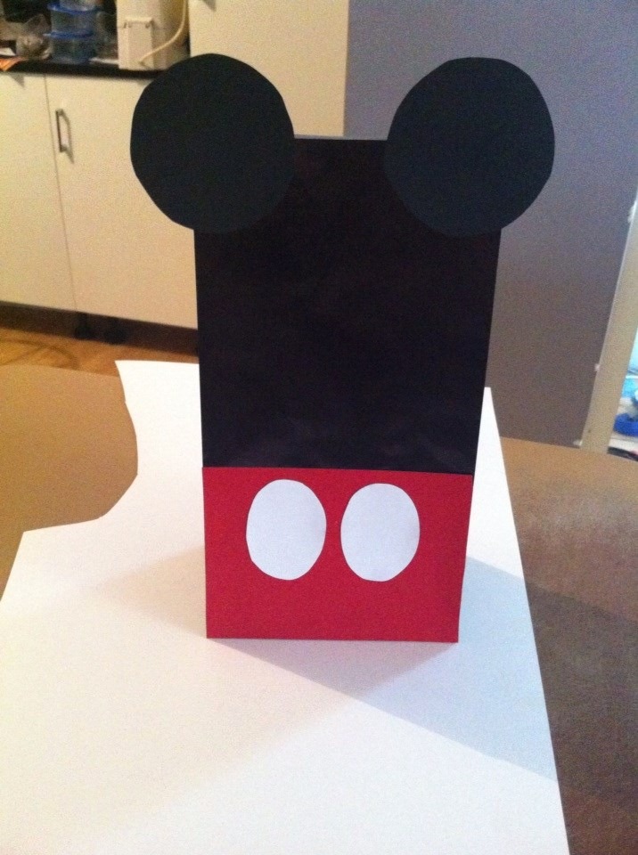 Mickey Mouse favor bags - Theme It Party Boxes