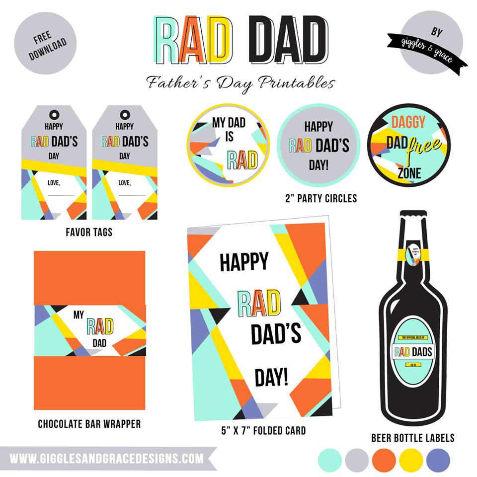 Father's Day printables - Giggles and Grace Designs