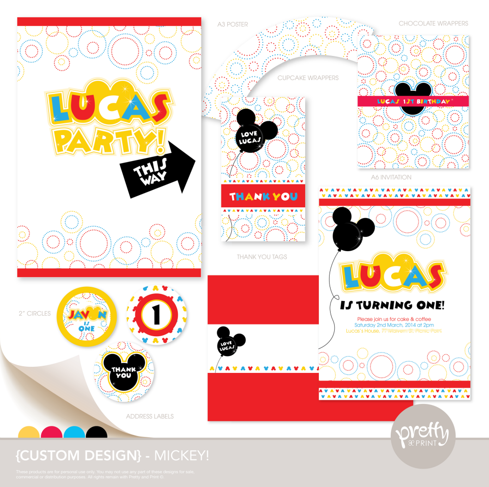 Mickey Mouse clubhouse printables - Pretty and Print