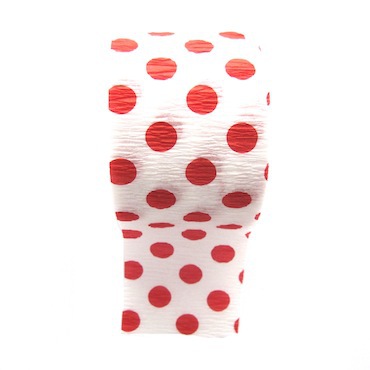 Red polka dot streamers - My Party Boutique