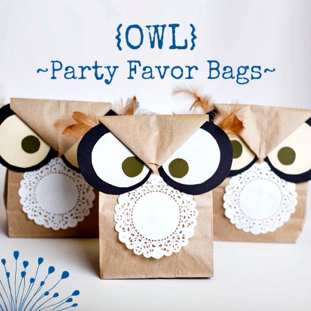 DIY Owl Favour bag - Smarty had a party