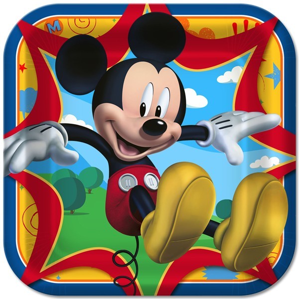 Mickey Mouse large plates - Just Party Supplies