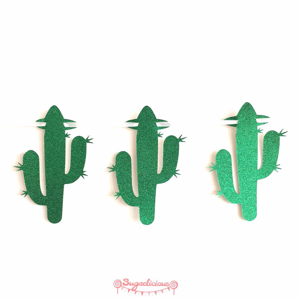 Cactus garland - Sugarlicious Parties