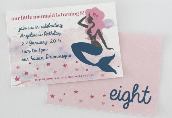 mermaid invitation