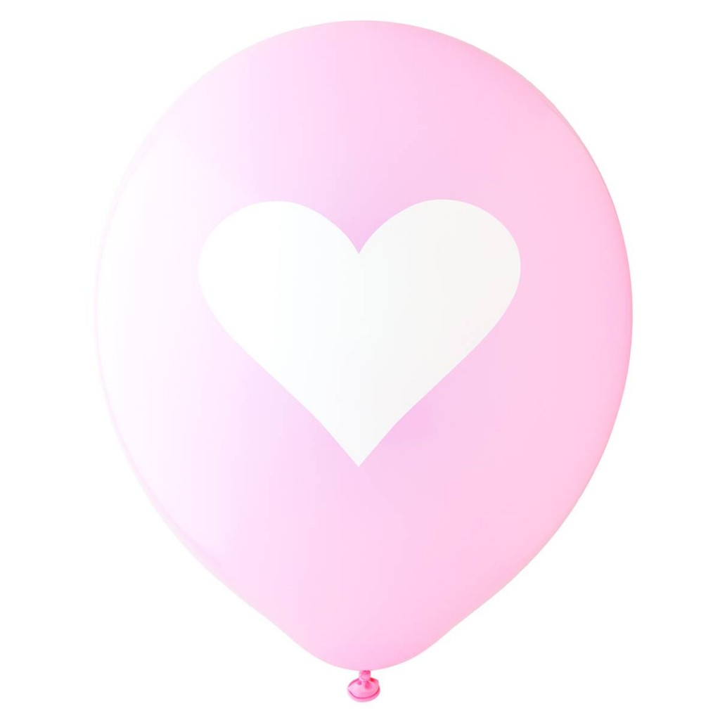 Pink and white heart balloons - Love The Occasion