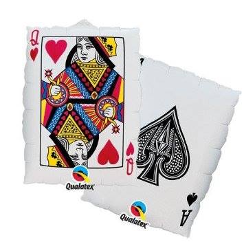 Queen of hearts - Ace of spades balloon - Favor Lane