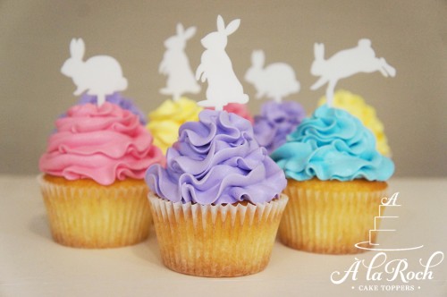 Easter cupcake toppers - A La Roch