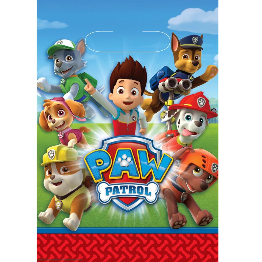 Paw Patrol loot bags - Fantasy Kids Parties
