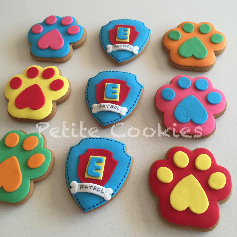 Paw Patrol cookies - Petite Cookies Melbourne