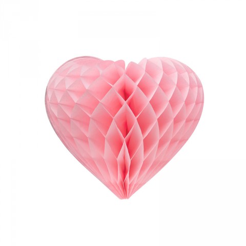 Pink honeycomb heart - Emiko Blue