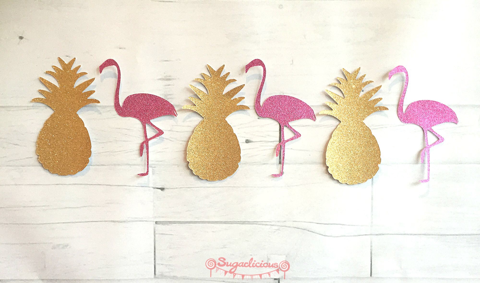 pineapple flamingo garland