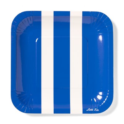 Blue stripe plate - Little Kite