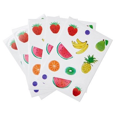 fruit stickers - ruby rabbit partyware