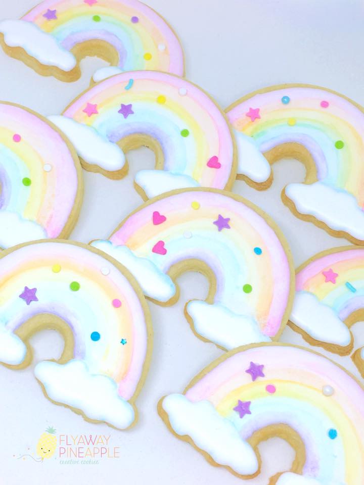 rainbow cookies - flyaway pineapple