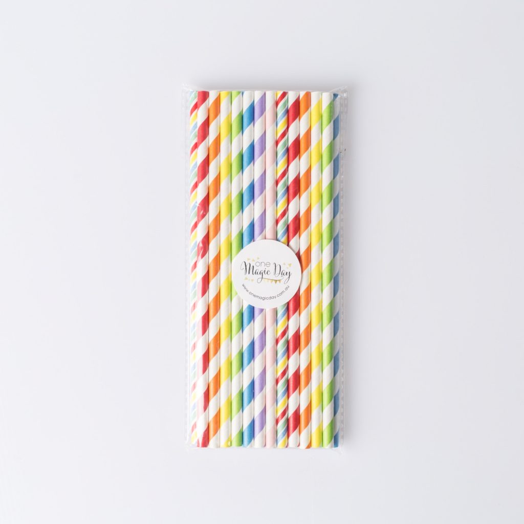 rainbow straws - one magic day