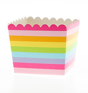 rainbow favour boxes - ruby rabbit partyware