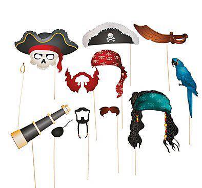 pirate party photo booth props