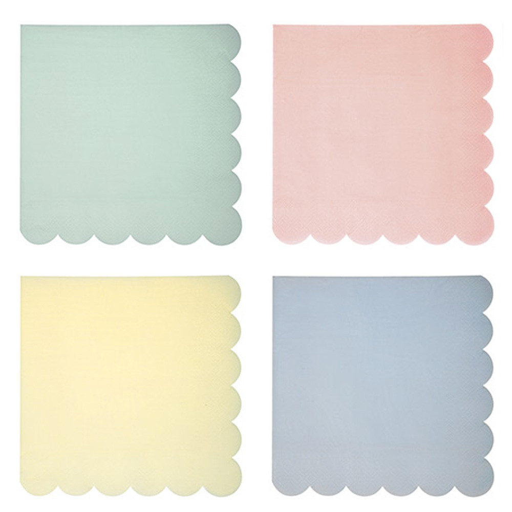 pastel napkins