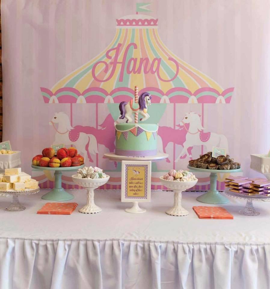 carousel party dessert buffet inspiration