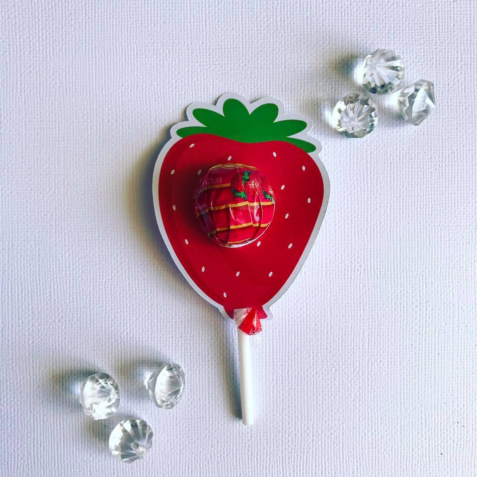 strawberry party favor