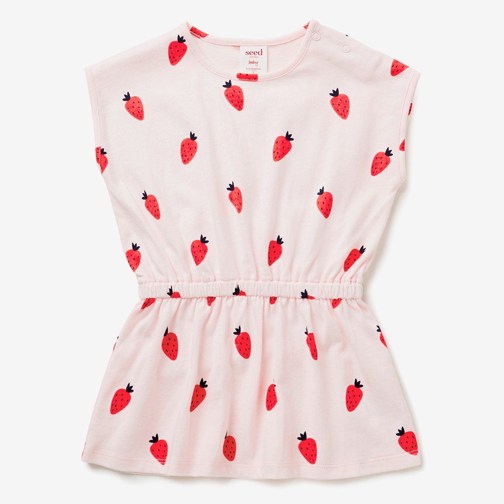 strawberry girls dress