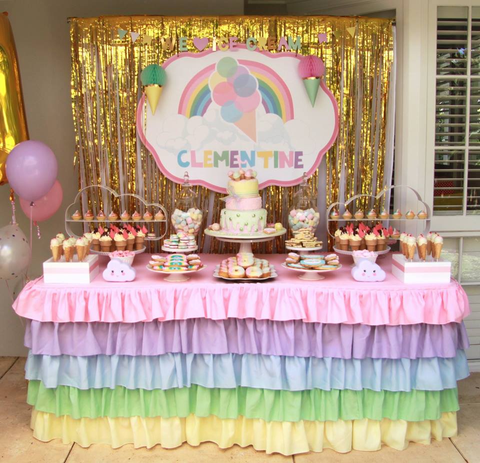 rainbow party theme