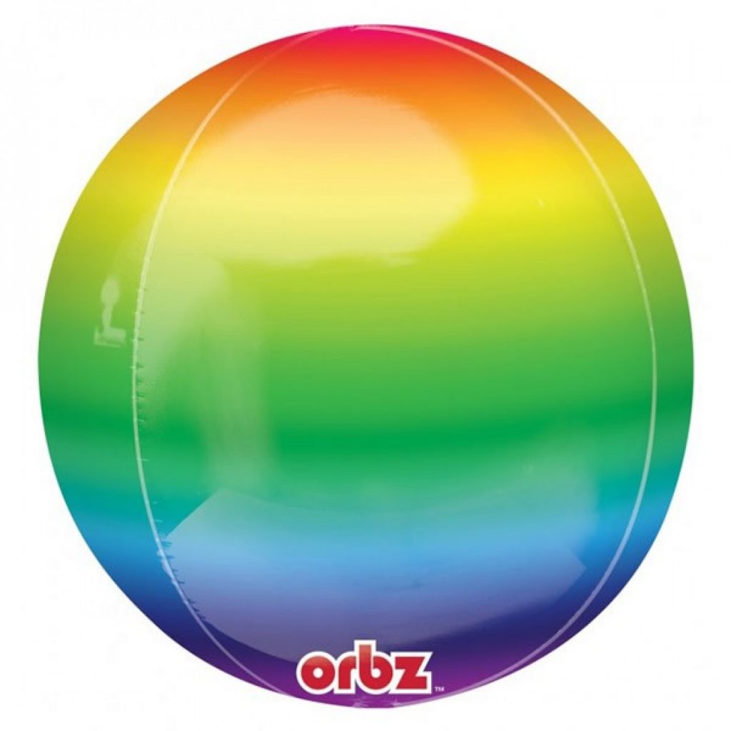 rainbow orbz balloon