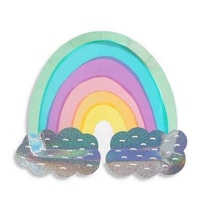 rainbow party tableware