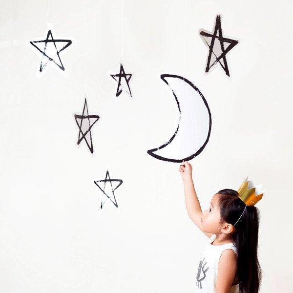 stars and moon decorations