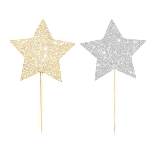 star cupcake toppers