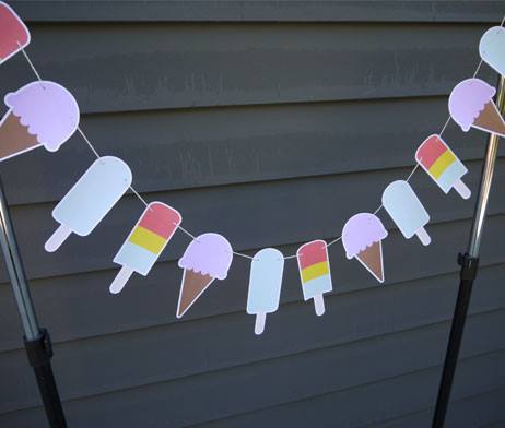 Ice-cream and popsicle Garland - Small Favours