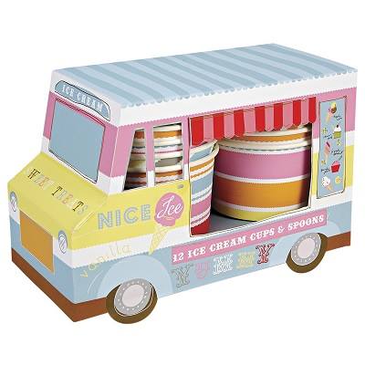 Ice cream van and cups - Ruby Rabbit Partyware