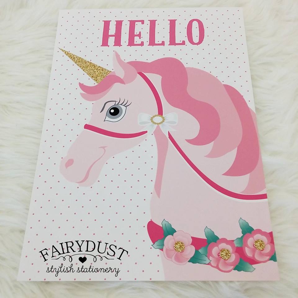 Unicorn print - Fairydust Stylish Stationery
