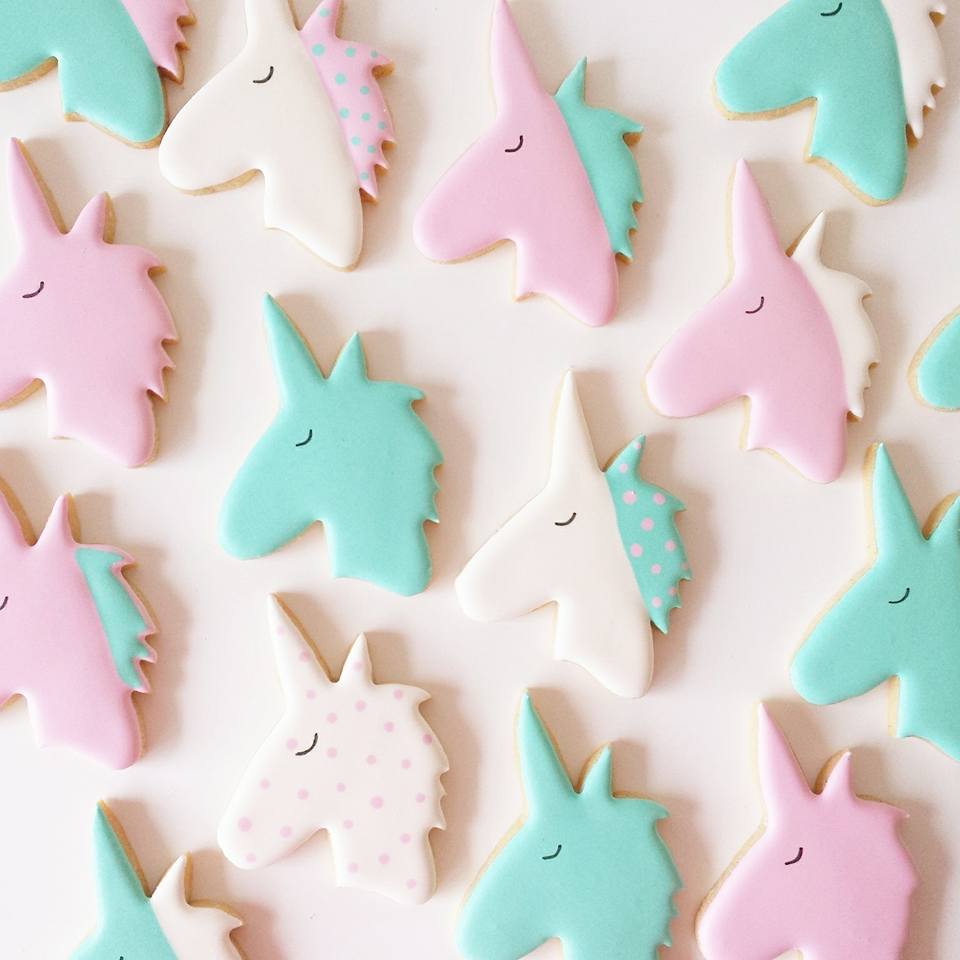Unicorn cookies - Frosted by Nicci Melbourne