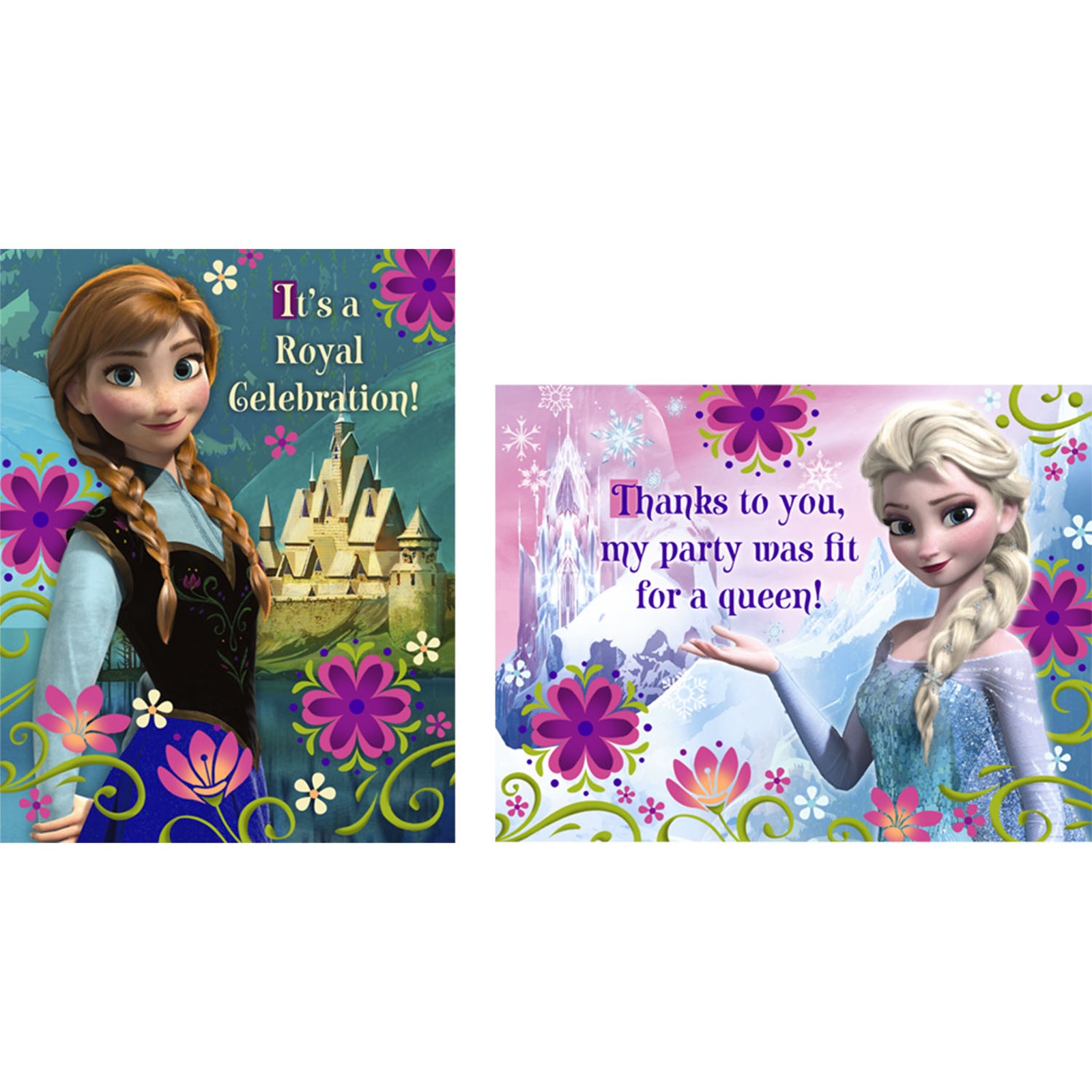 Disney Frozen invitations and thank you notes