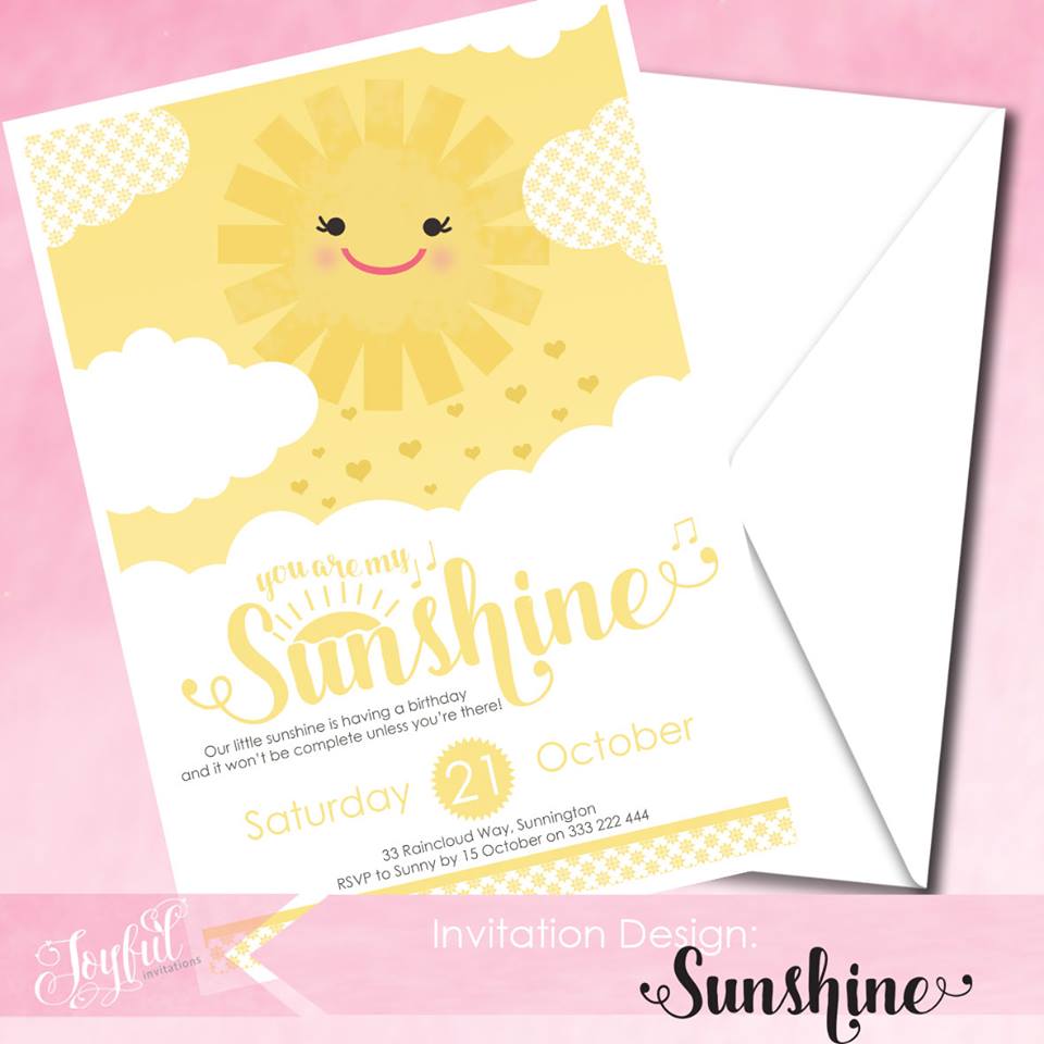 You are my sunshine invitation - I Will Invitations