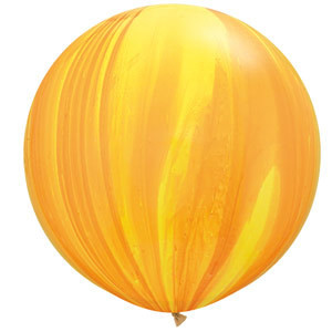 Jumbo yellow marble balloons - One Magic Day