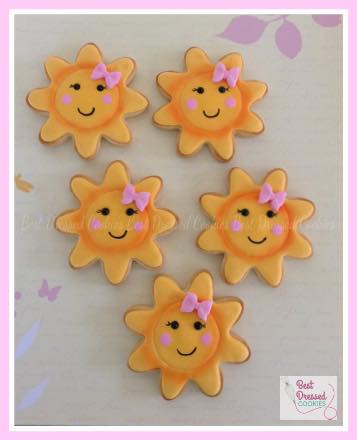 You are my sunshine cookies - Best Dressed Cookies