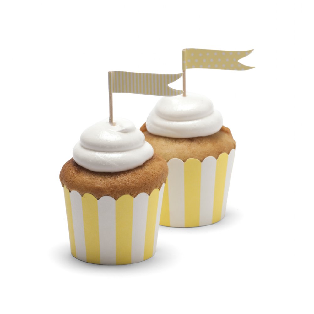 Yellow baking cups - Little Kite