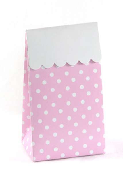 Sambellina pink spot favour bags - The Party Parlour