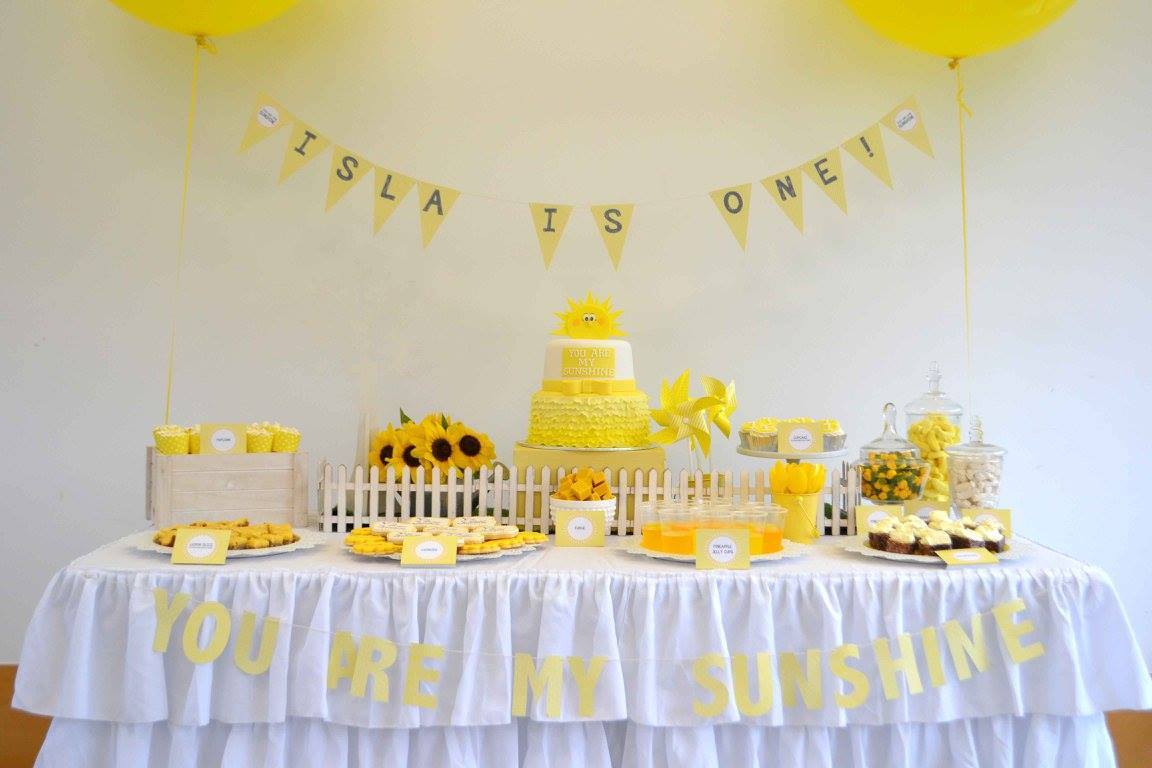 You are my sunshine party - Styling and printables by Parties & Prints (Perth)