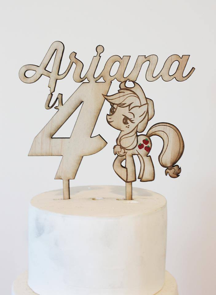 My little pony cake topper - Glistening Occasions
