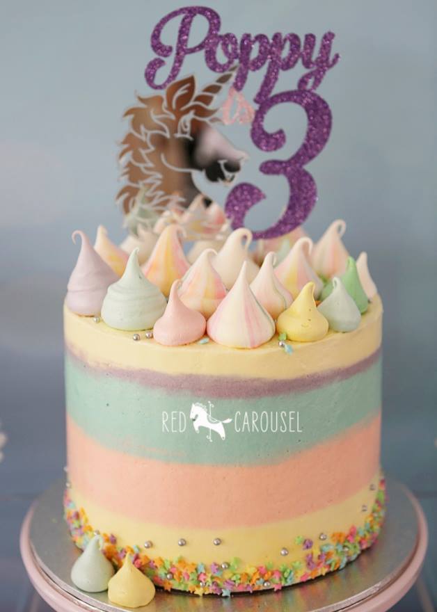Pony/Unicorn cake topper - Glistening Occasions (styling by Red Carousel)