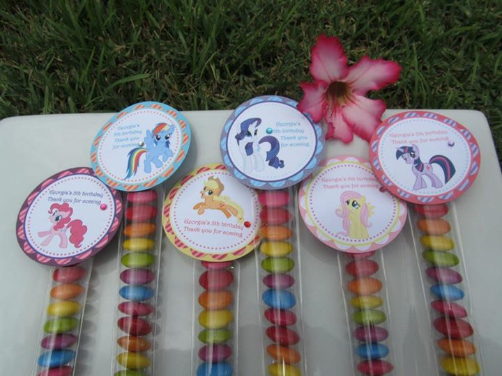 My Little Pony treat tubes - Glitter and Glue Designs