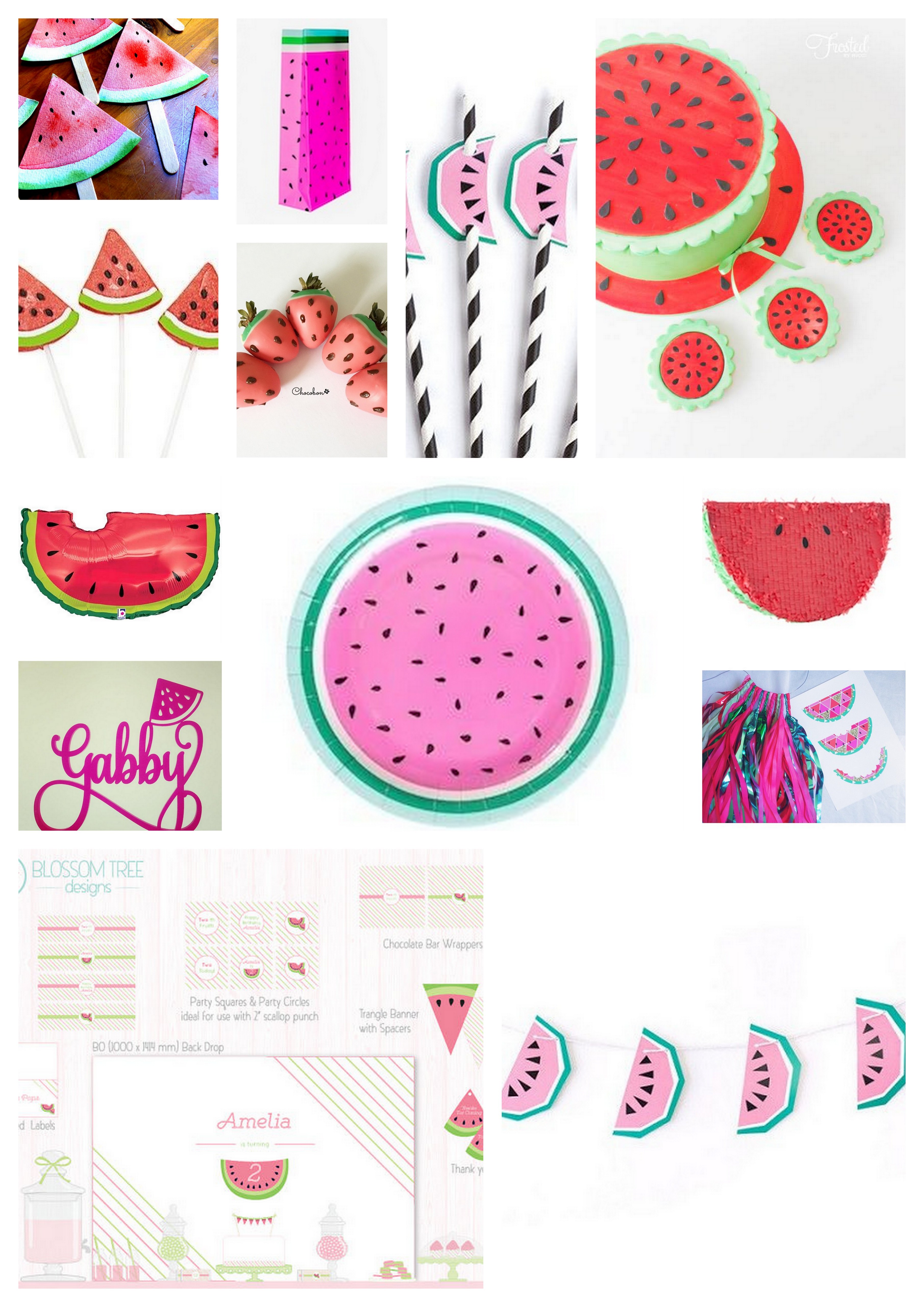 watermelon party supplies