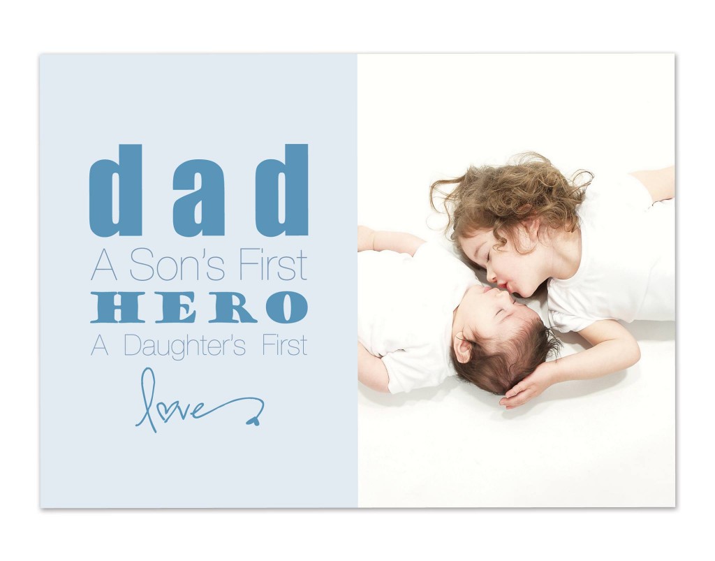 Fathers day photo card - Coco + Ella Designs