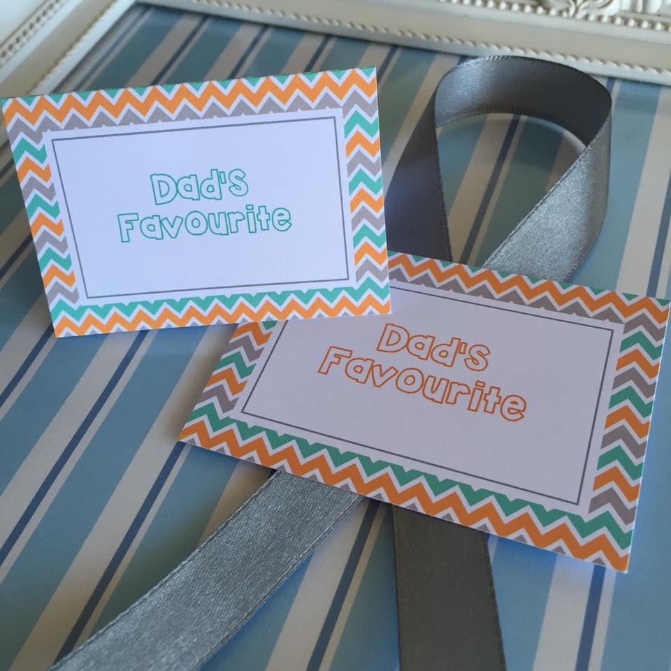 Father's Day buffet labels - DIY Parties by Renee