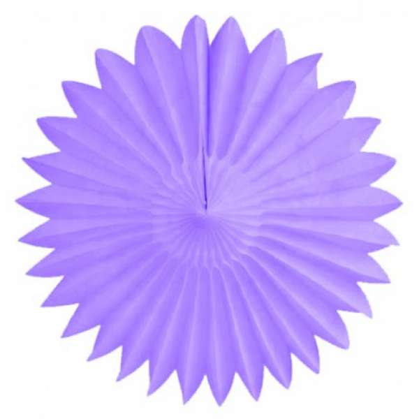 Purple paper fan - The Party Parlour